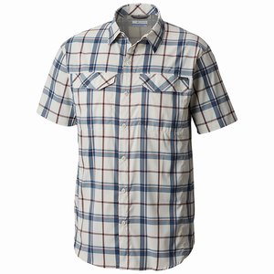 Columbia Silver Ridge Lite Plaid™ Kortärmad Herr Grå/Blå (MSBUL9430)